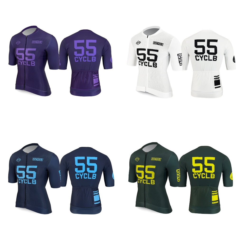 เสื้อปั่นจักรยานรุ่น Pro ชุดปั่นจักรยาน 55 Cycling Club Pro Jersey