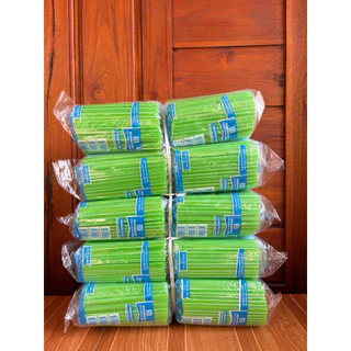 หลอดดูดน้ำสั้น สีลายคละสี ตราSB ยกมัด 50 ห่อ น้ำหนัก 1.5 กก. (ยาว 15 ซม.)