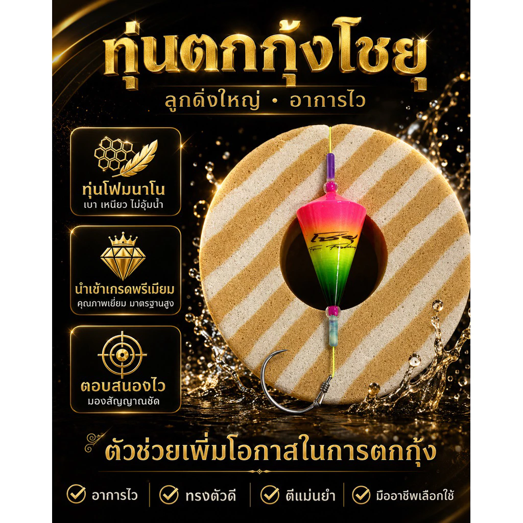 ทุ่นตกกุ้ง โชยุ รุ่นอาการไว เกรดไต้หวัน thumbnail 3