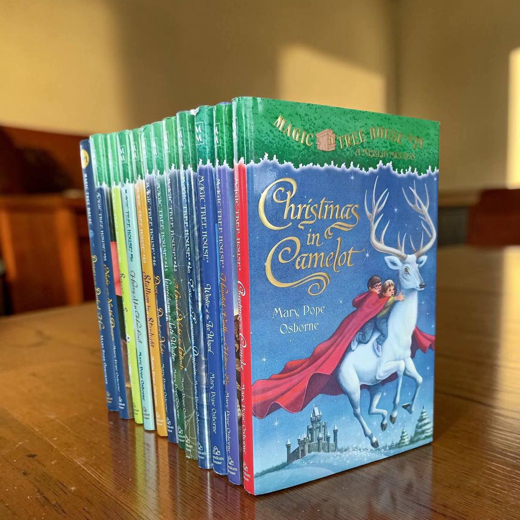 #มือสอง ปกแข็ง Magic Tree House - Merlin Missions ( 12 books)By Mary Pope Osborne วรรณกรรมเยาวชน