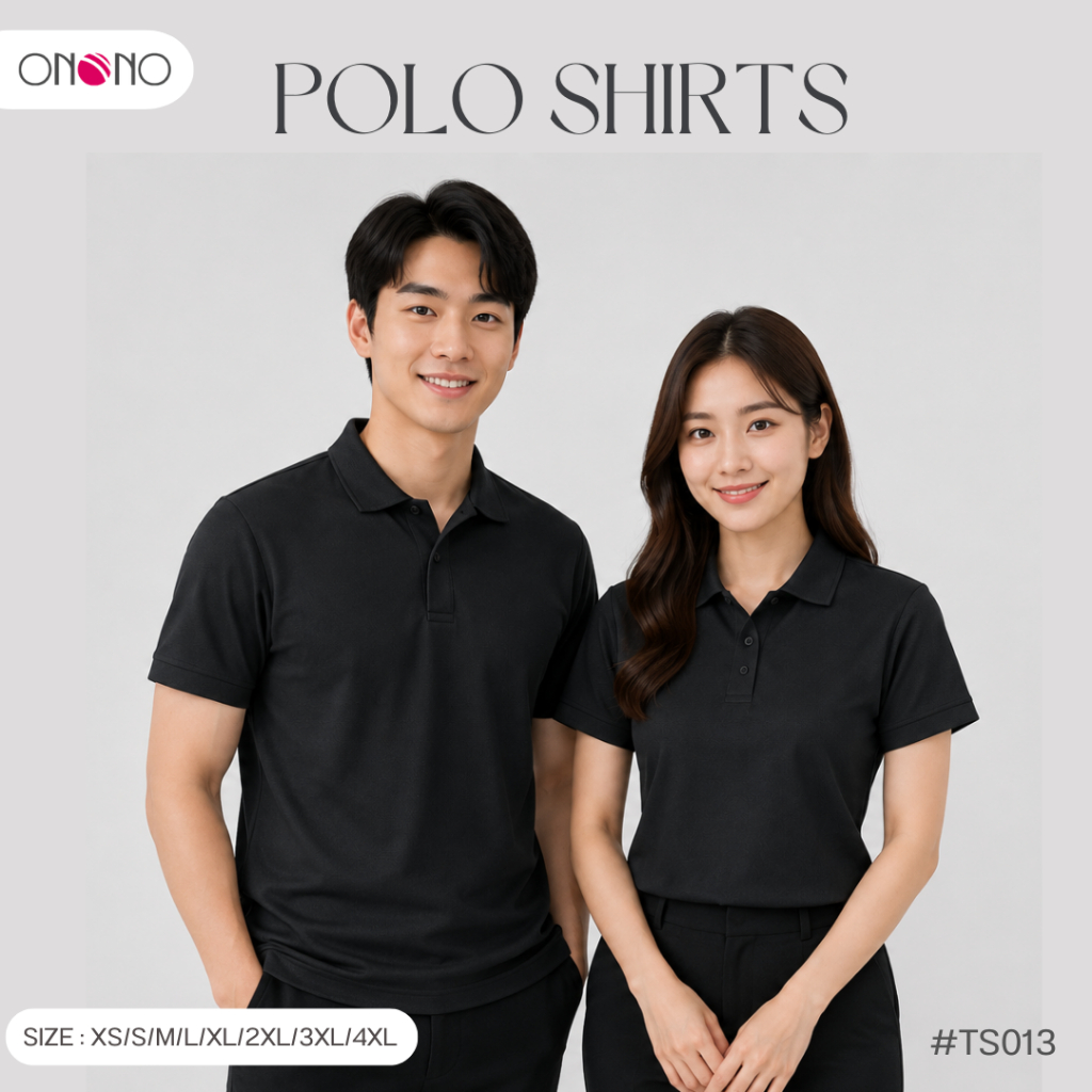 Onono เสื้อโปโล ผ้าโพลีเอสเตอร์ (Polyester)  รุ่น TS013
