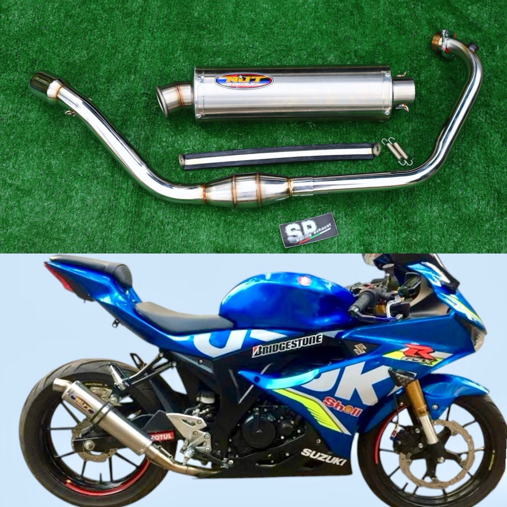 ชุดท่อแต่ง GSX-R150 คอฟูลปลายnjt