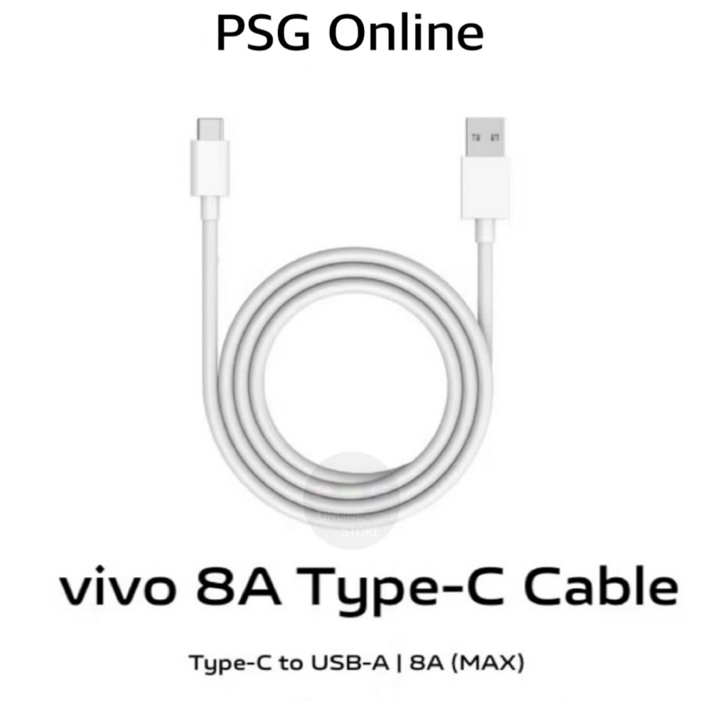 สายชาร์จ vivo usb type-c 8A vivo usb type-c 8A cable ประกันศูนย์ vivo