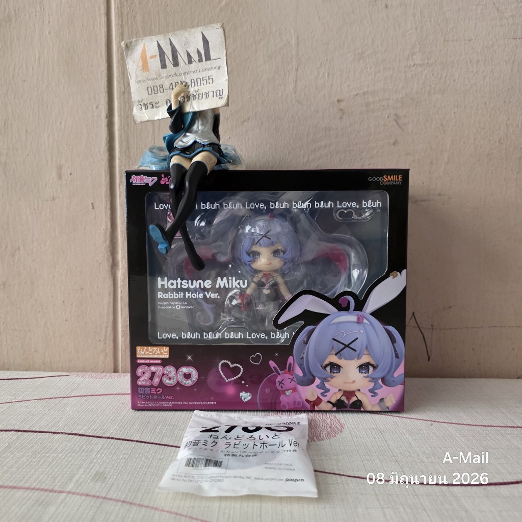 [พร้อมส่ง] มือ 1 JP Good Smile Company Nendoroid 2730 Hatsune Miku Rabbit Hole Ver. GSC Bonus 4580590208780