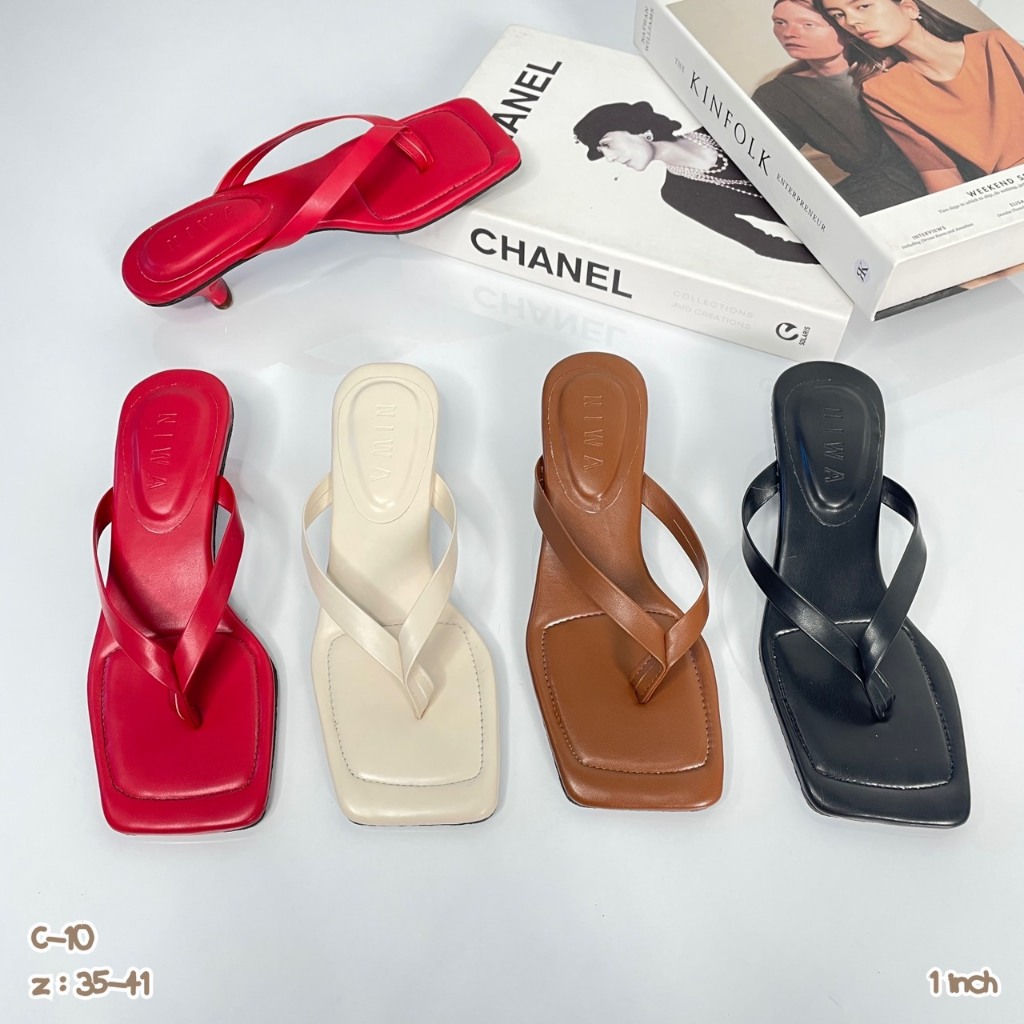 รองเท้าที่ใส่แล้วขาเรียว! รุ่น C-10 จาก NIWA SHOES ส้นสูง 1 นิ้ว New Collection