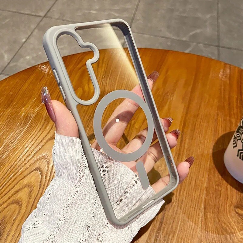แบบแม่เหล็กใสกันกระแทกเคสโทรศัพท์ Case For Samsung A57 A56 A55 A54 A37 A36 A35 A17 A16 A15 S26 S25 S24 FE S23 S22 Ultra