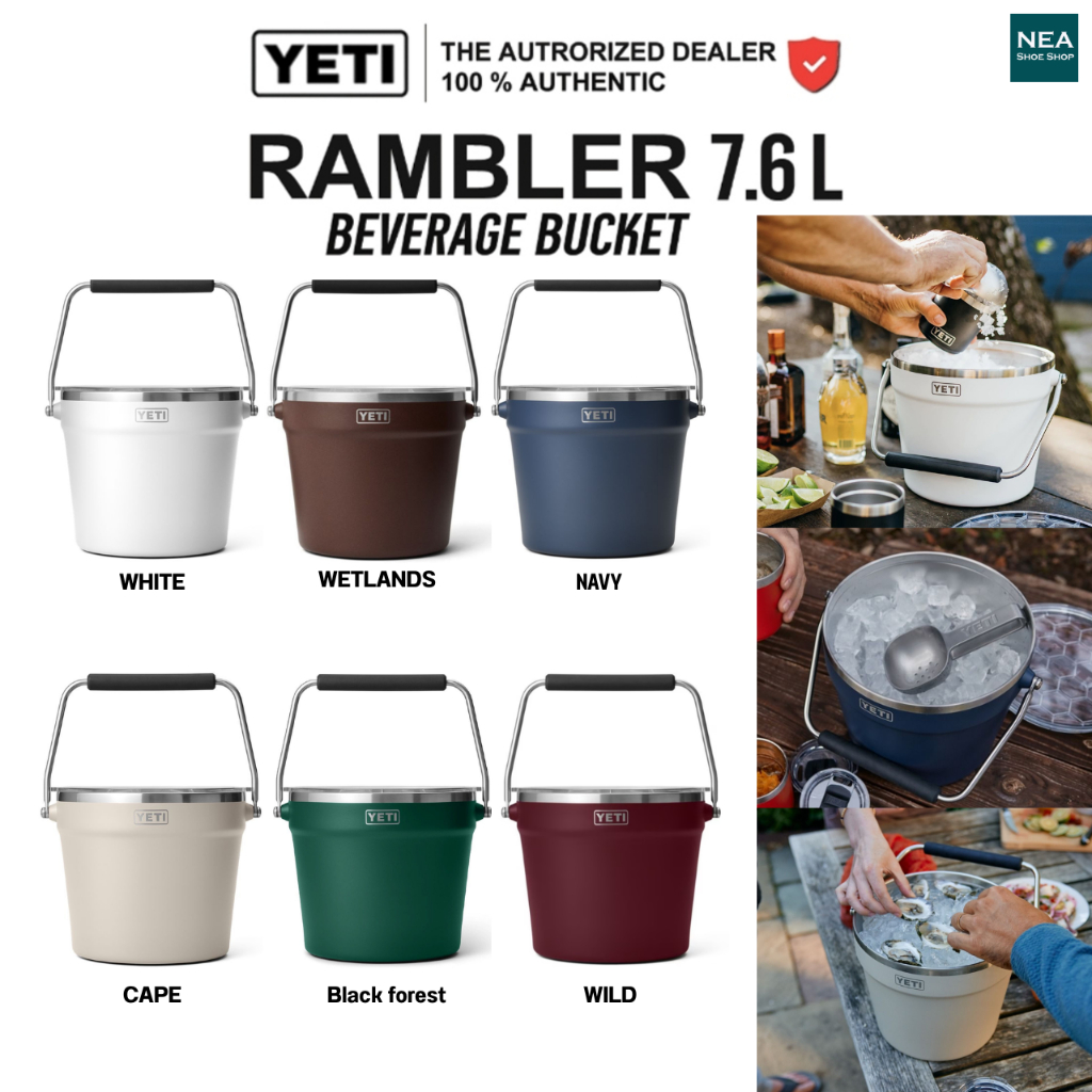 [ไอเทมยอดฮิต] YETI RAMBLER BEVERAGE BUCKET ถังน้ำ เก็บอุณหภูมิ เยติ ลิขสิทธิ์แท้