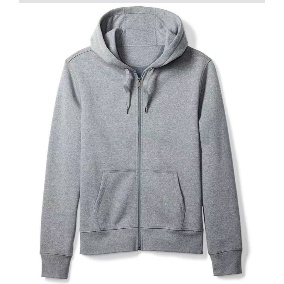 เสื้อฮู้ดมีซิปแบบพื้นฐาน เสื้อแขนยาวแบบใหม่ ทรงหลวม รูปที่ 2