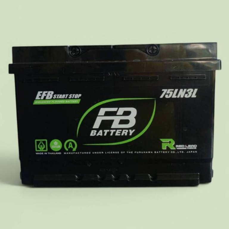 FB EFB LN3 DIN75 12V 75Ah แบตเตอรี่พร้อมใช้ สำหรับรถระบบ Start & Stop