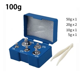 ตุ้มน้ำหนักมาตรฐาน เหล็กชุปโครเมี่ยม Class M2 100g 200g 500g ชุดรวม 8 ลูก 1000g