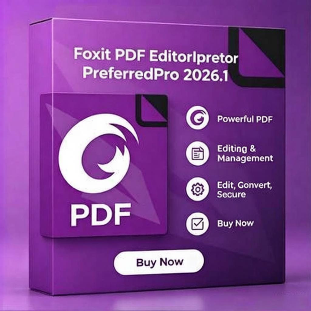 Foxit PDF Editor Pro 2026.1 โปรแกรมแก้ไขแปลงไฟล์ PDF ของ Windows