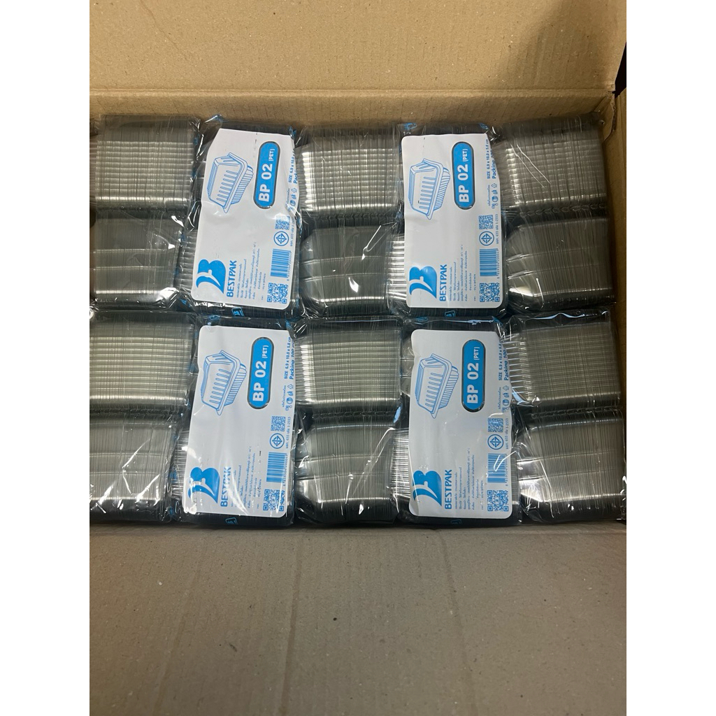 กล่องพลาสติกใส ใส่อาหาร BP02 เนื้อPET ราคายกลัง 4000ชิ้น รูปที่ 5