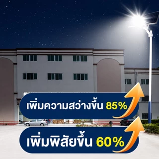 【เปลี่ยนฟรี 30ปี】ไฟโซล่าเซลล์ ไฟถนนโซล่าเซล 9000000W solar light ไฟเซ็นเซอร์ตรวจจับคน พร้อมรีโมท กันน้ำ