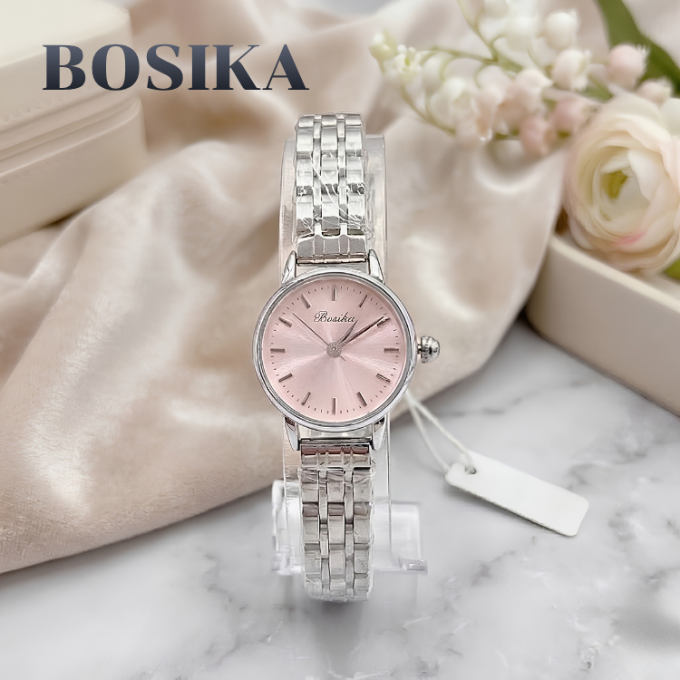Bosika นาฬิกาข้อมือสายสแตนเลส ใส่สบาย ดีไซน์หรูหรา โดดเด่นในความหรูหรา ใส่แล้วดูแพง