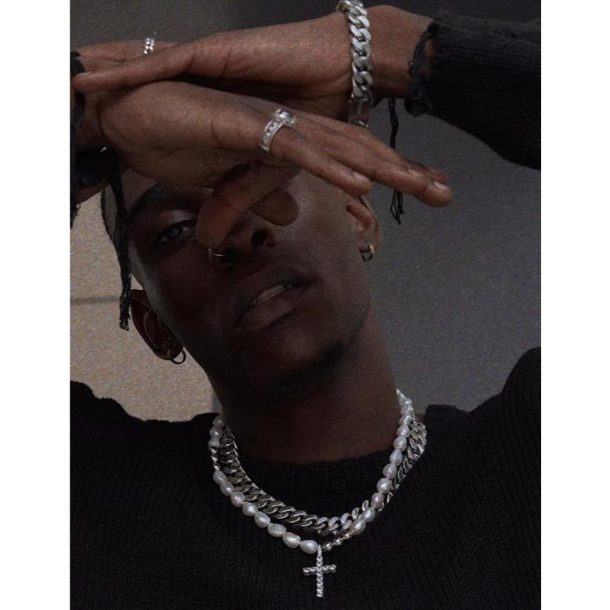 📿สร้อยคอKREAM📿 KREAM Original Double-Sided Brushed Cuban Necklace