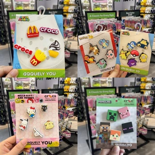 <ส่งจากกรุงเทพฯ> Original Jibbitz Crocs ตั้งค่าอุปกรณ์เสริมคู่การ์ตูน 100% ของ Crocs ที่เหมาะสำหรับ Crocs DIY จิบ บิท