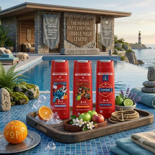 Old Spice Wolfthorn Body & Hair Wash 3-in-1 ครบจบขวดเดียว ผม หน้า ตัว กลิ่น Sweet Citrus สดชื่นติดทน 400ml.