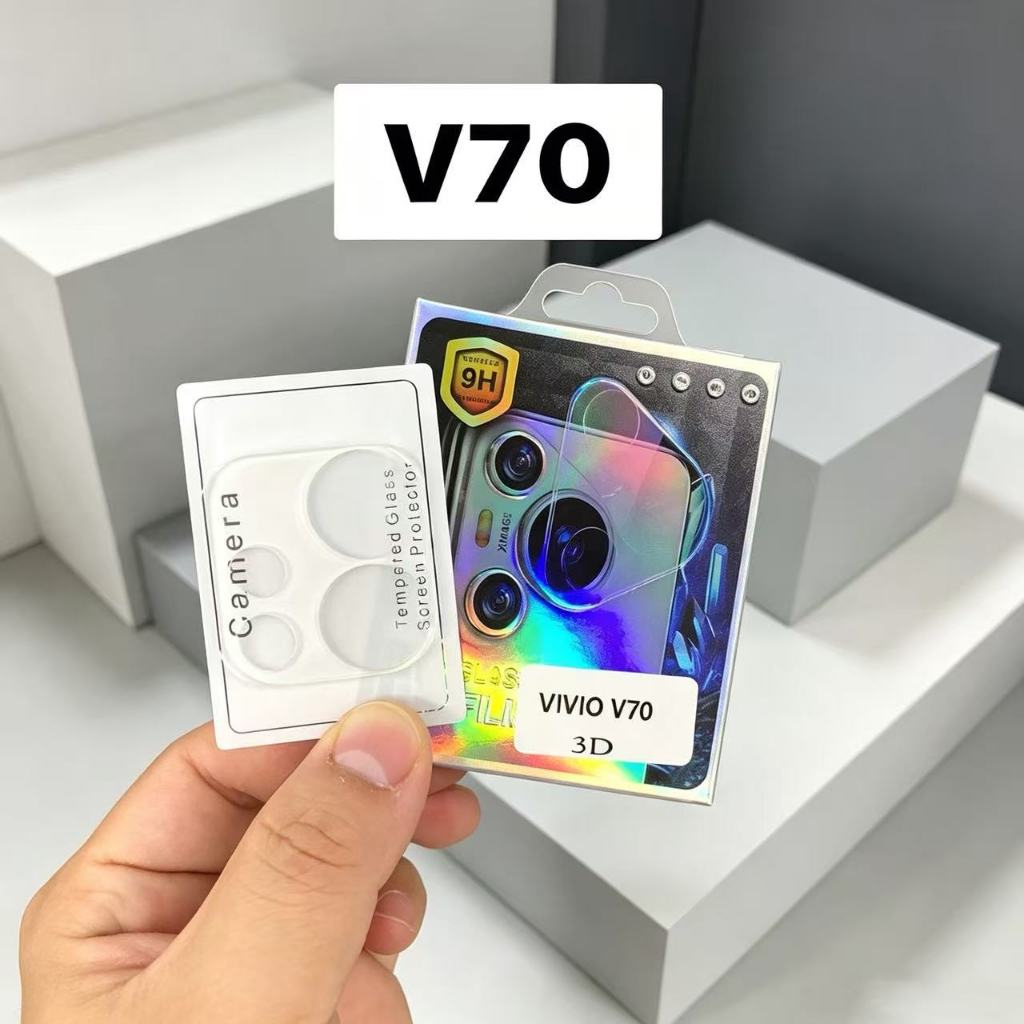Vivo V70  2026 3D กล้องเลนส์ ใส Protector สําหรับ Vivo V70 4G 5G 2026 Clear กระจกนิรภัย กันรอย กันฝุ