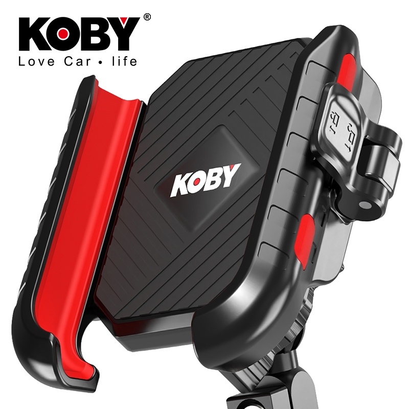 KOBY V2 ขาตั้งมือถือติดมอเตอร์ไซค์ ปลดล็อคเร็วใน 1 วินาที โครงอลูมิเนียมกันสั่น 4 ทิศทาง แข็งแรงทนทาน