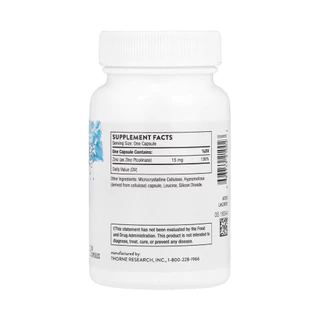 Thorne Zinc Picolinate, 15 mg,30 mg60 Capsules ซิงค์พิโคลิเนต ขนาด 15 มก.และ 30 มก. บรรจุ 60 แคปซูล