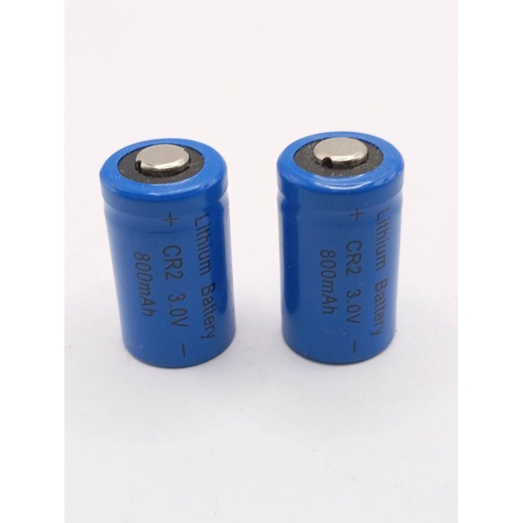 CR2 3V 800mAh แบตเตอรี่: นี่คือถ่านลิเธียมเบอร์ CR2 แรงดันไฟ 3.0V ความจุ 800mAh