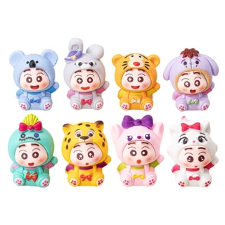 พร้อมส่ง ของตกแต่ง สะสม DIY ชินการ์ตูน (1 SET 8 ตัว)