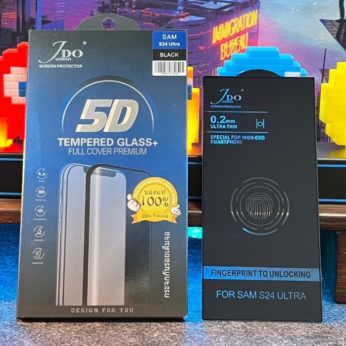 5D ฟิล์มกระจกใสเต็มจอ Samaung S21 S21Plus S22Plus S23FE S24Plus S25Ultra S26 S26Plus สแกนลายนิ้วมือไ