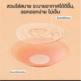 แผ่นแปะจุกซิลิโคนกาวในตัวขนาด 6.5 ซม.ดันทรง ไร้สาย ไร้สองสำหรับผู้หญิง (แผ่นปิดจุกนม ใช้ซ้ำได้) #Sticky Bra #บรากาว