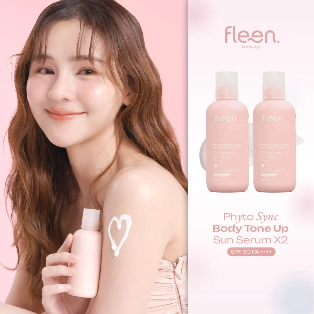 Fleen Beauty Phyto Sync Body Tone Up Sun Serum SPF30 PA++++ x 2 | บอดี้โทนอัพ 2 ขวด