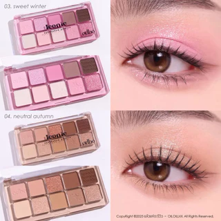 OD2029 odbo CONIC EYESHADOW พาเลทไอโคนิค อายแชโดว์ 10เฉดสี ของแท้