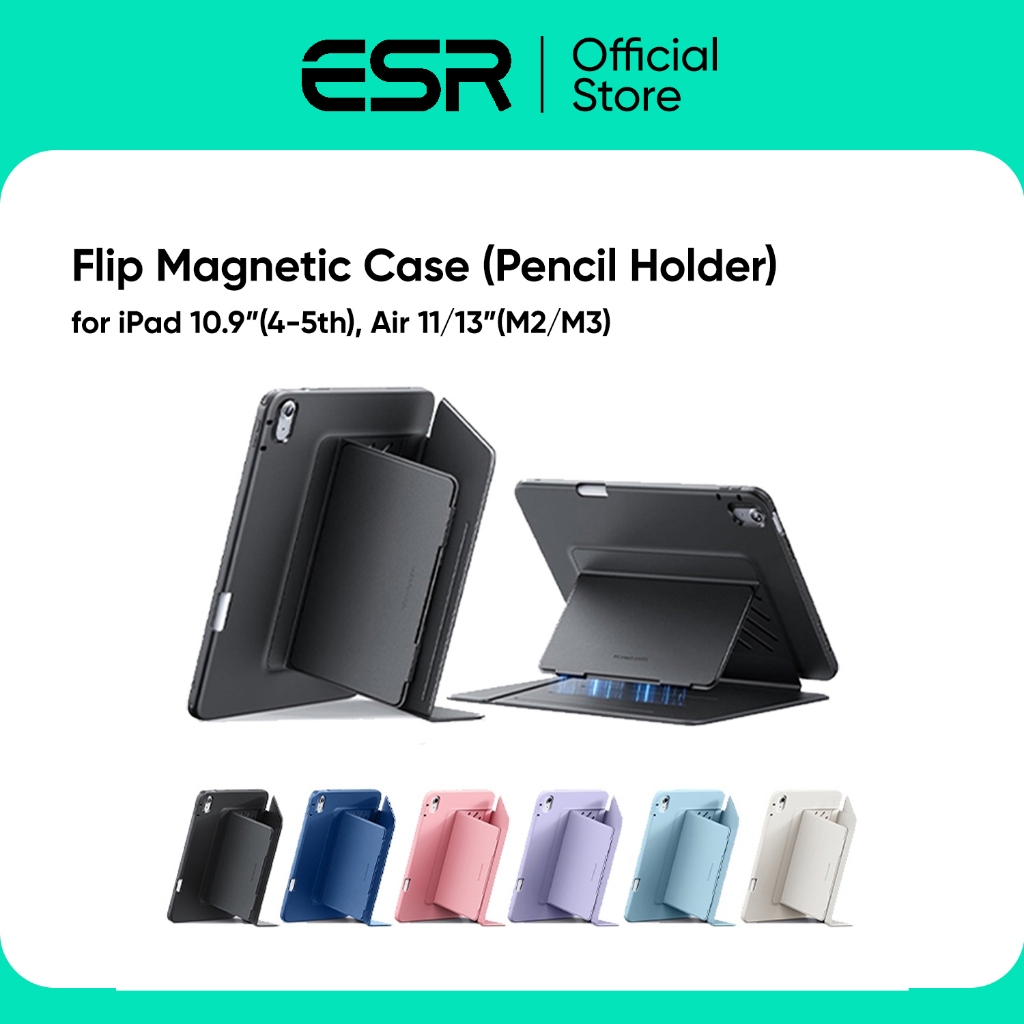 เคสสำหรับ iPad Air 10.9"(5th/4th Gen) / Air 11 / Air 13"(2025/2024) รุ่น Flip Magnetic Case (Pencil Holder) by Vgadz
