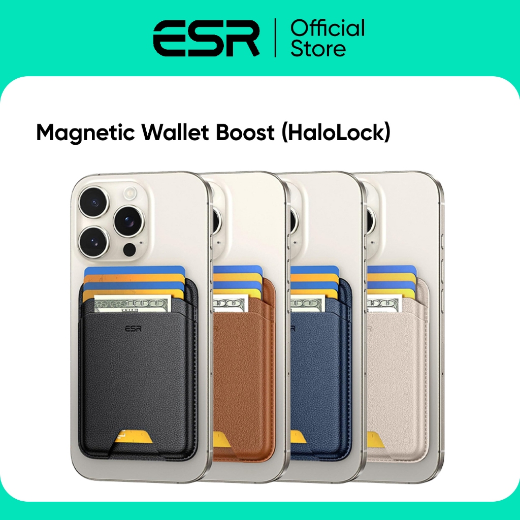 ESR - ที่เก็บบัตรติดหลังมือถือ รุ่น Geo Wallet Boost (HaloLock)