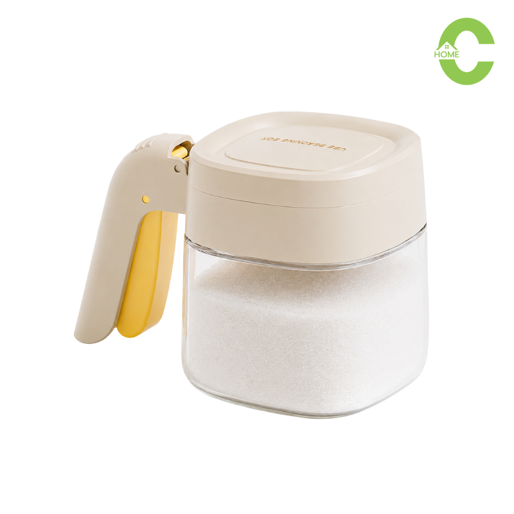 กระปุกใส่เครื่องปรุง โหลเก็บเครื่องเทศ ขวดใส่เกลือ spice container ฝาปิดสนิท ช่วยป้องกันความชื้น Simple Kitchen