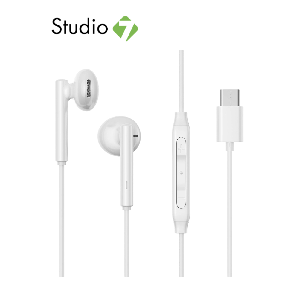 หูฟัง JOYROOM JR-EC05 Type-C Series Half In-Ear Wired Earphones White by Studio7