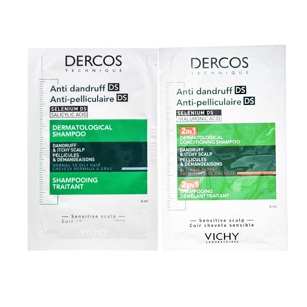[สินค้าของแถม คละแบบ] DERCOS Anti Dandruff/2in1 Shampoo เดอคอส แอนตี้ แดนดัฟ แชมพู [6 ml.]