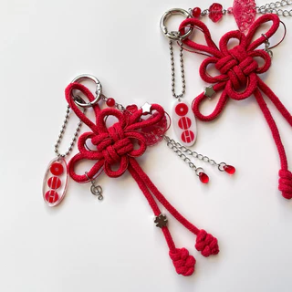 YYRSTUDIOX -Knot charms พวงกุญแจเชือกถัก ปมแห่งความโชคดี🧵