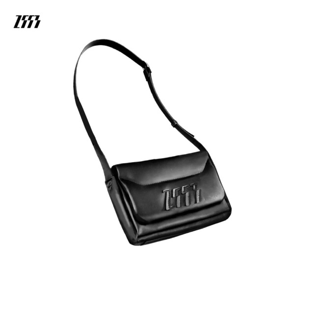 SUN AT MIDNIGHT all black with LOGO messager bag