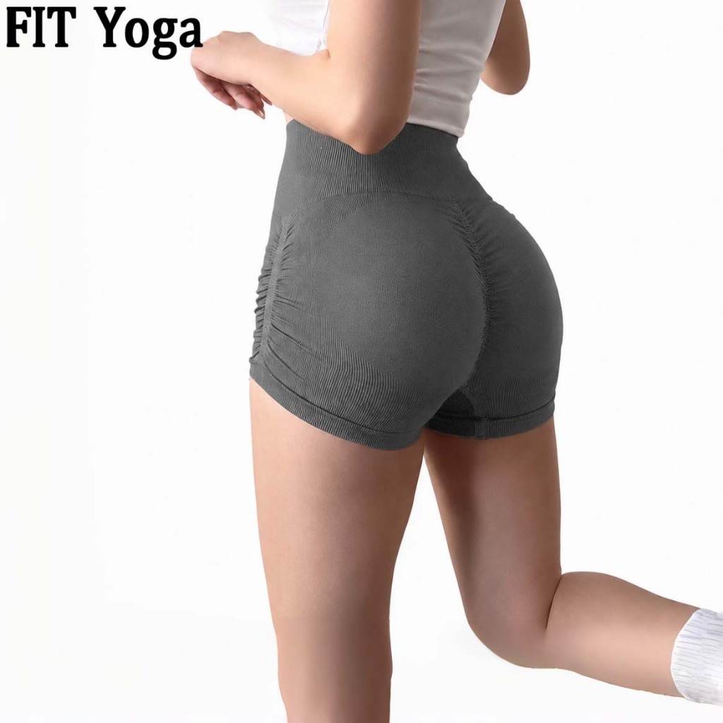 FitYoga กางเกงโยคะสูงเอว สามส่วน ยกกระชับก้น ทำขาดูยาว เหมาะยกน้ำหนัก ขี่จักรยาน ออกกำลังกาย ผู้หญิง