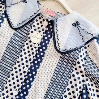 NITAAN(46-52)JUDY DRESS มี2 ไซส์ เดรสคอตตอนทรงเชิ้ต แต่งปกสวยๆ กระดุมหน้า ใส่ได้ทุกวันค่าา 🍋‍🟩