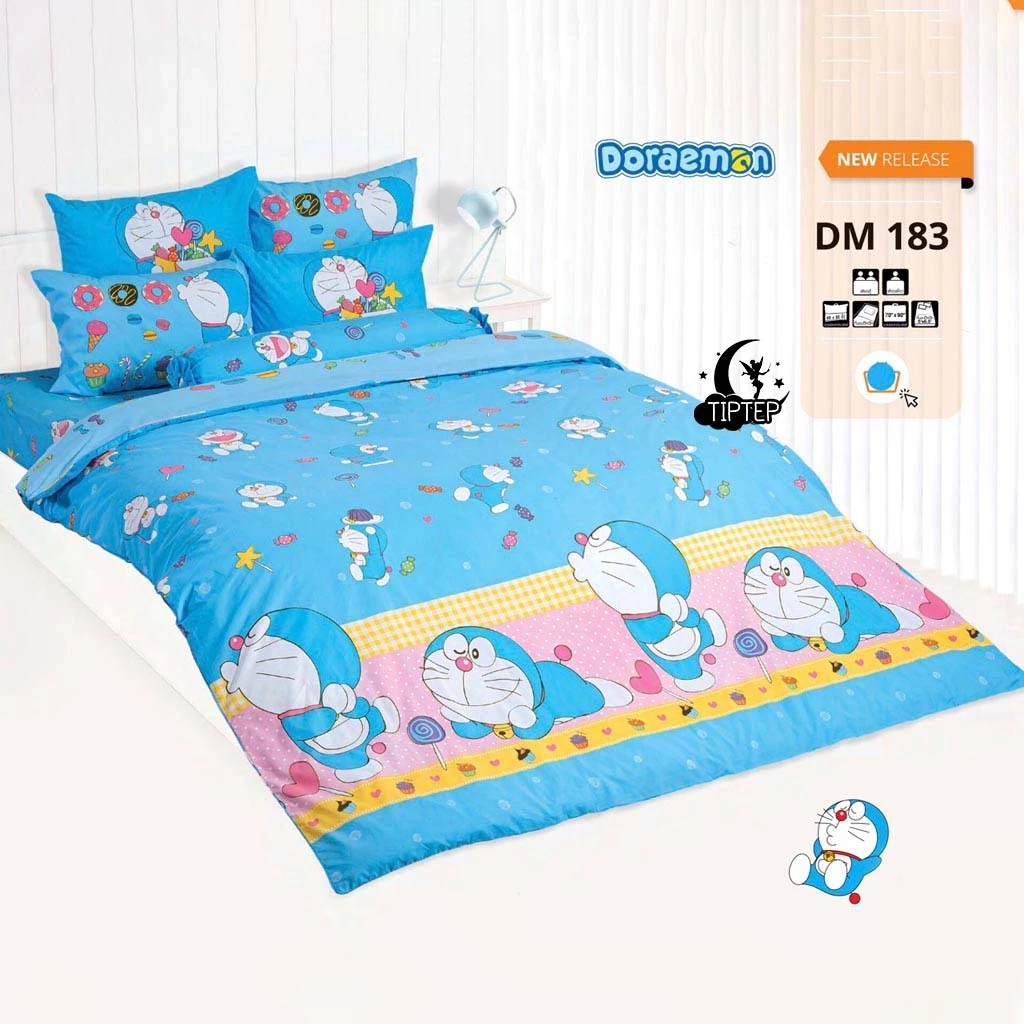 ชุดผ้าปูที่นอนพร้อมผ้านวม TOTO ลายโดเรม่อน DM172 DM173 DM180 DM181 DM182 DM183 DMV179 thumbnail 8