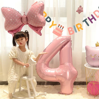 🔥ส่งจากไทย🔥 ลูกโป่งตัวเลข 40 นิ้ว สีชมพู ลูกโป่งฟอยล์ตัวเลข สำหรับตกแต่งวันเกิด ปาร์ตี้ งานเฉลิมฉลอง และแบ็คดรอปถ่ายรูป