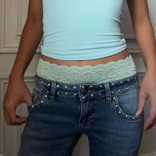 (Noc.noworcry) Lace waistband ลูกไม้ขอบเอวยางยืดเจ้าแรก! สามารถใส่ได้ทั้งอกและเอว