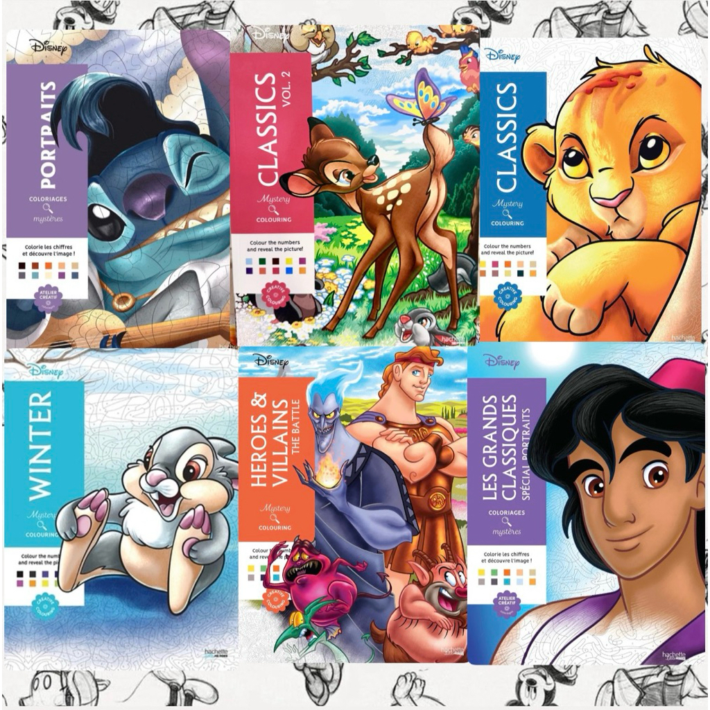 พร้อมส่ง✅ สมุดระบายสีตามตัวเลข ดิสนีย์ Disney coloring book
