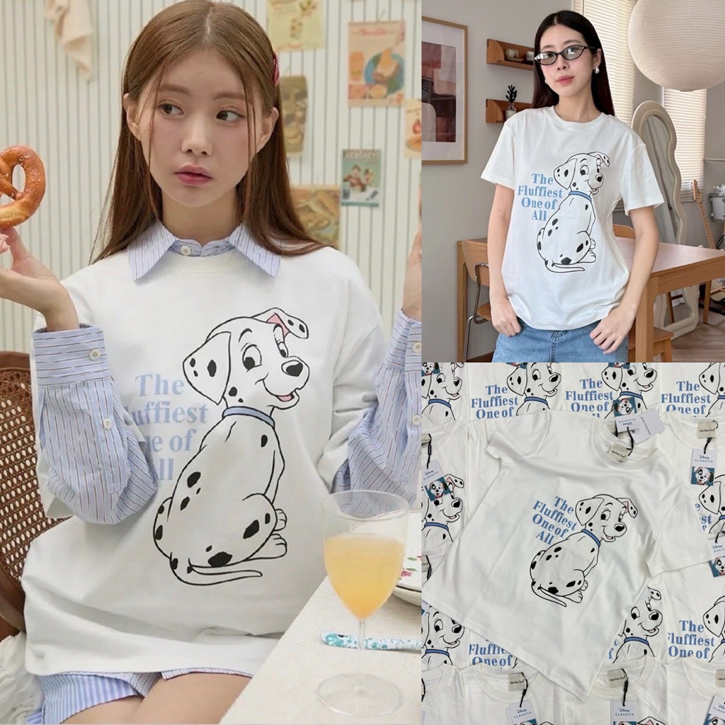 Disney dog T-shirt“  เสื้อยืดDisney ลายน้องหมา คอลใหม่ลายน่ารักสุดๆ เนื้อผ้าดี ดีเทลงานสกรีนสีสวย