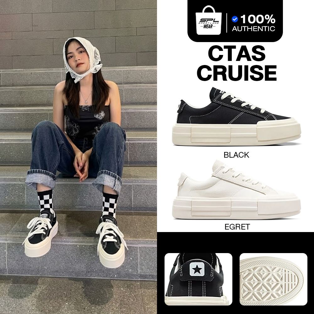 Converse Collection รองเท้าผ้าใบ รองเท้าแฟชั่น UX Chuck Taylor All Star Cruise OX A08788CUS4WTXX / A08789CUS4BKXX (3100)