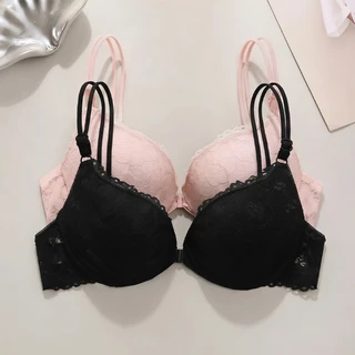 ชุดชั้นในผู้หญิง👙 ลูกไม้ละเอียด ปิดด้านหน้า ดันทรงสำหรับหน้าอกเล็ก สวมใส่สบาย สไตล์เซ็กซี่ 🚚พร้อมส่งจากไทย
