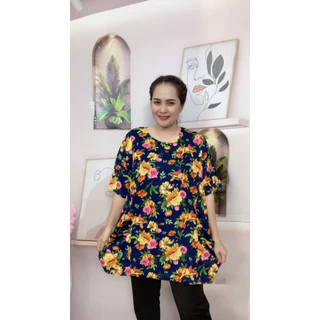 เสื้อยืดผู้หญิง เสื้อผู้หญิงสาวอวบ รอบอก 54-56นิ้ว รุ่น 4055