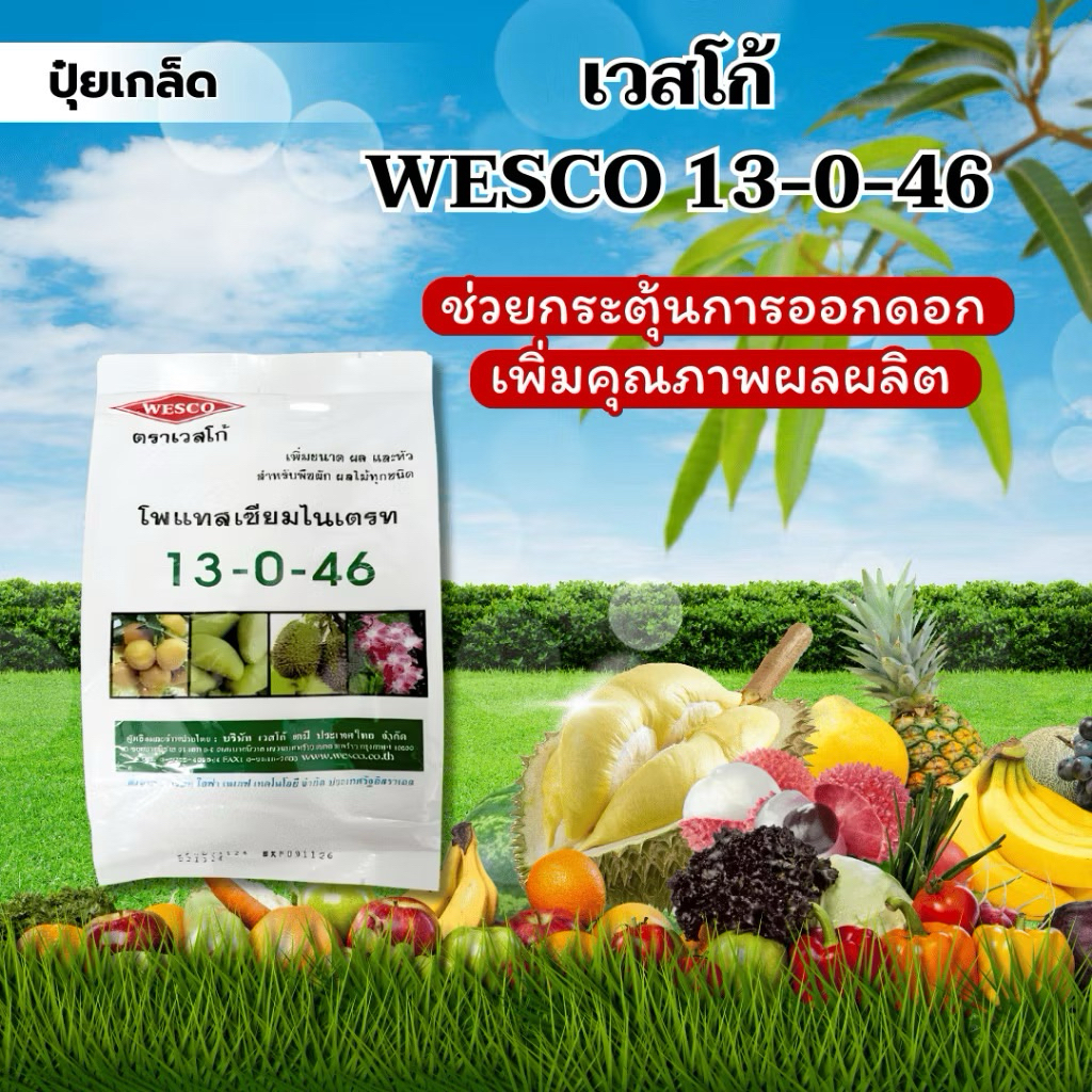 ปุ๋ยเกล็ดเวสโก้(Wesco)13.5-0-46.2