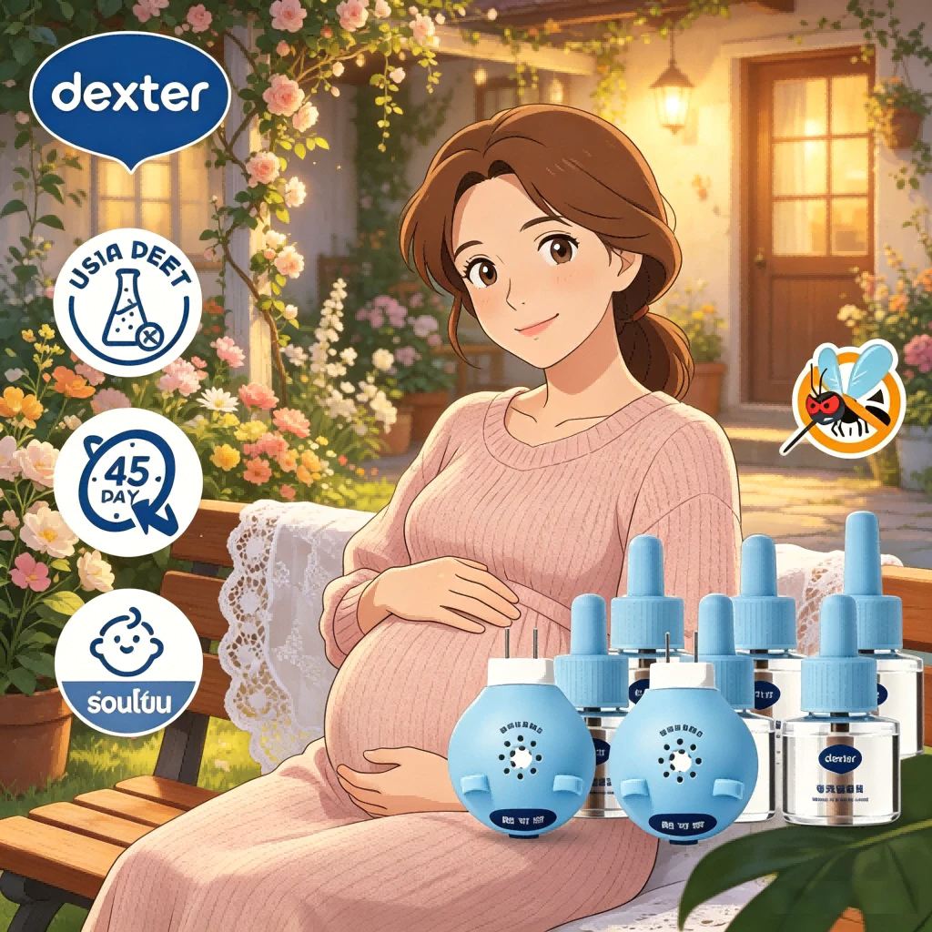 Dexter เครื่องไฟฟ้าไล่ยุง สูตรอ่อนโยนไร้กลิ่น ปลอดภัยทารกและแม่ตั้งครรภ์ หลับสบายตลอดคืน