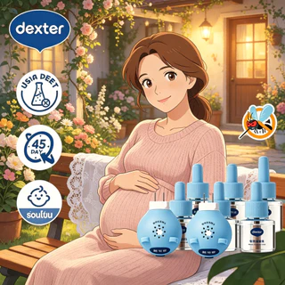 Dexter เครื่องไฟฟ้าไล่ยุง สูตรอ่อนโยนไร้กลิ่น ปลอดภัยทารกและแม่ตั้งครรภ์ หลับสบายตลอดคืน